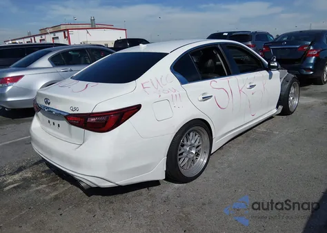 2019 Infiniti Q50 3.0T Luxe z USA, uszkodzony, nr VIN JN1EV7AP7KM514227